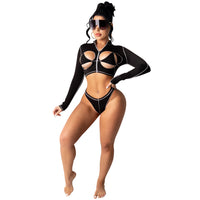 Hollow Out Club 2 Piece Set  Underpants Two Piece Swimsuit - Divine Diva Beauty