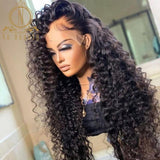 13x6 Transparent Front Wigs Ginger Color 30 Inch Wigs Human Hair Loose Wave Pre Plucked Brazilian Lace Frontal Wig 150 - Divine Diva Beauty