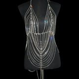 Body Jewelry Shiny Dress With Rhinestones - Divine Diva Beauty