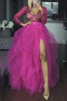 High W Puffy Plus Size Lady Tulle Skirt dress - Divine Diva Beauty