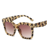 Square Sunglasses Women Brand Designer Big Frame Gradient - Divine Diva Beauty