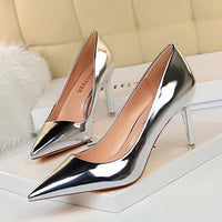 High Heel Leather Sexy Pointe Toe pump 11+ - Divine Diva Beauty