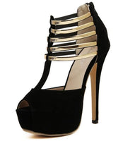 Flock Buckle Strap Color pumps - Divine Diva Beauty